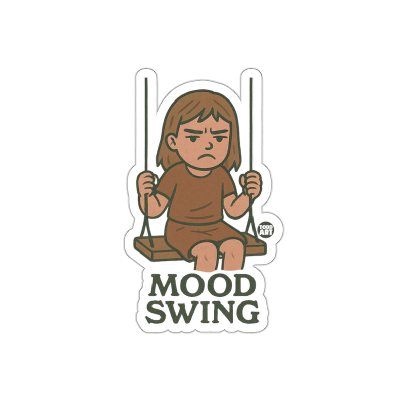 Load image into Gallery viewer, Grumpy Character Mood Swing Sticker for any surface
