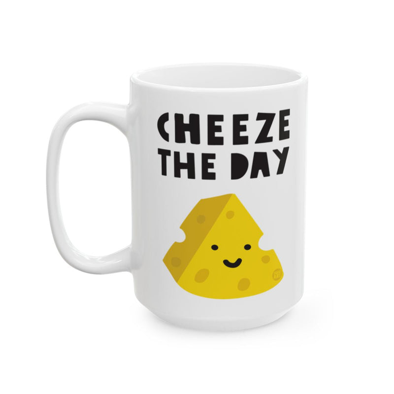 Load image into Gallery viewer, Cheeze the Day Cute Cheese-Themed Mug for Daily Use
