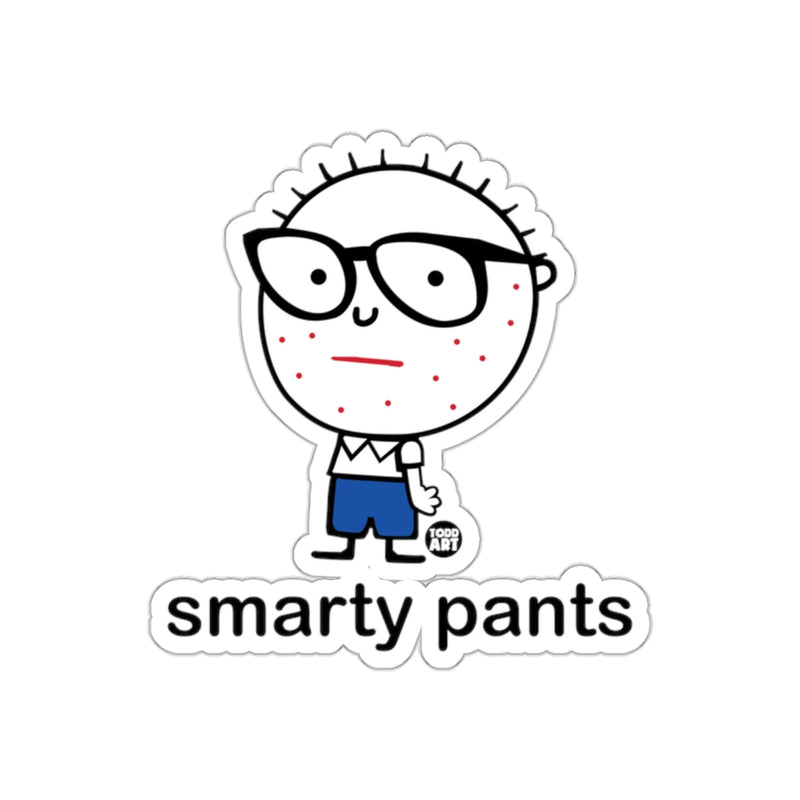 Load image into Gallery viewer, Smarty Pants Cartoon Character Sticker Design
