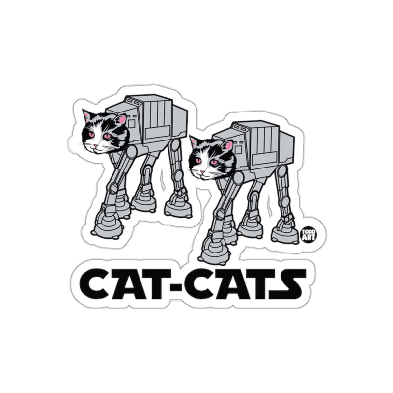 Load image into Gallery viewer, Cat Cats AT AT Walker Hybrid Art by Todd Art sticker

