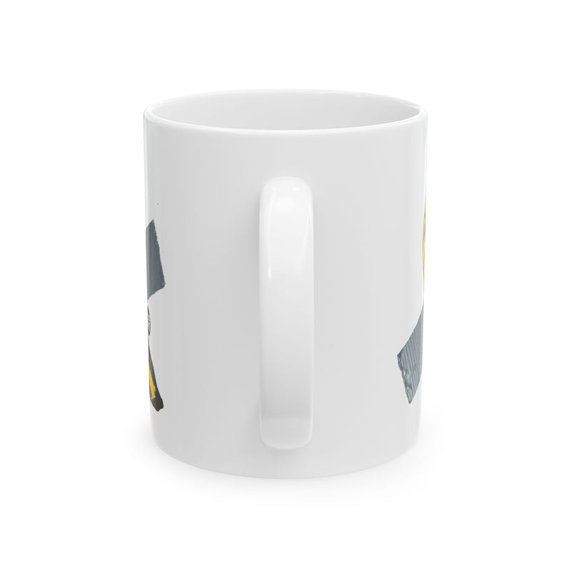 Load image into Gallery viewer, Banana Duct Tape Coffee Mug, Funny Banana Coffee Mug
