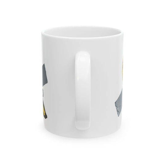 Banana Duct Tape Coffee Mug, Funny Banana Coffee Mug