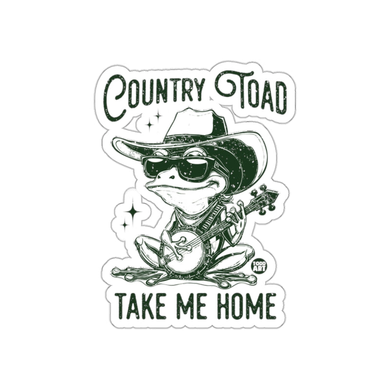 Load image into Gallery viewer, Country Toad Take Me Home Art Sticker
