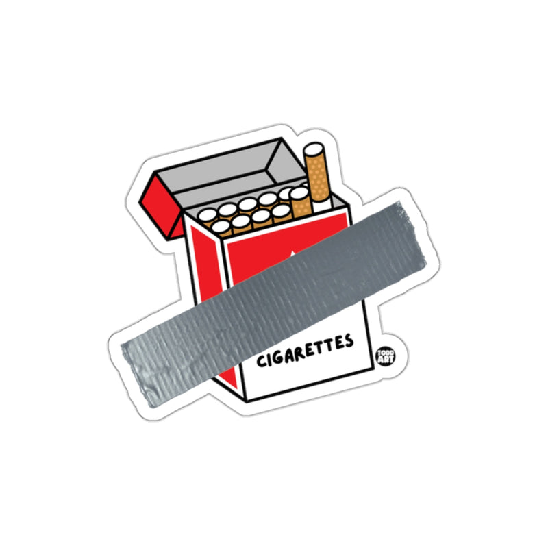 Load image into Gallery viewer, Cigarettes Duct Tape Sticker for Humor Lovers
