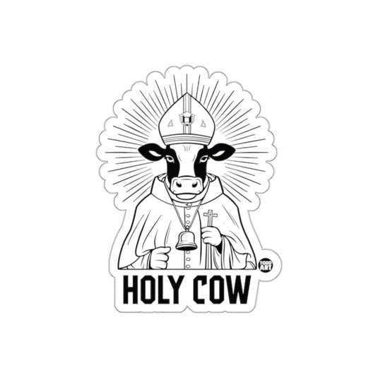 Holy Cow Sticker Funny Divine Animal Artwork