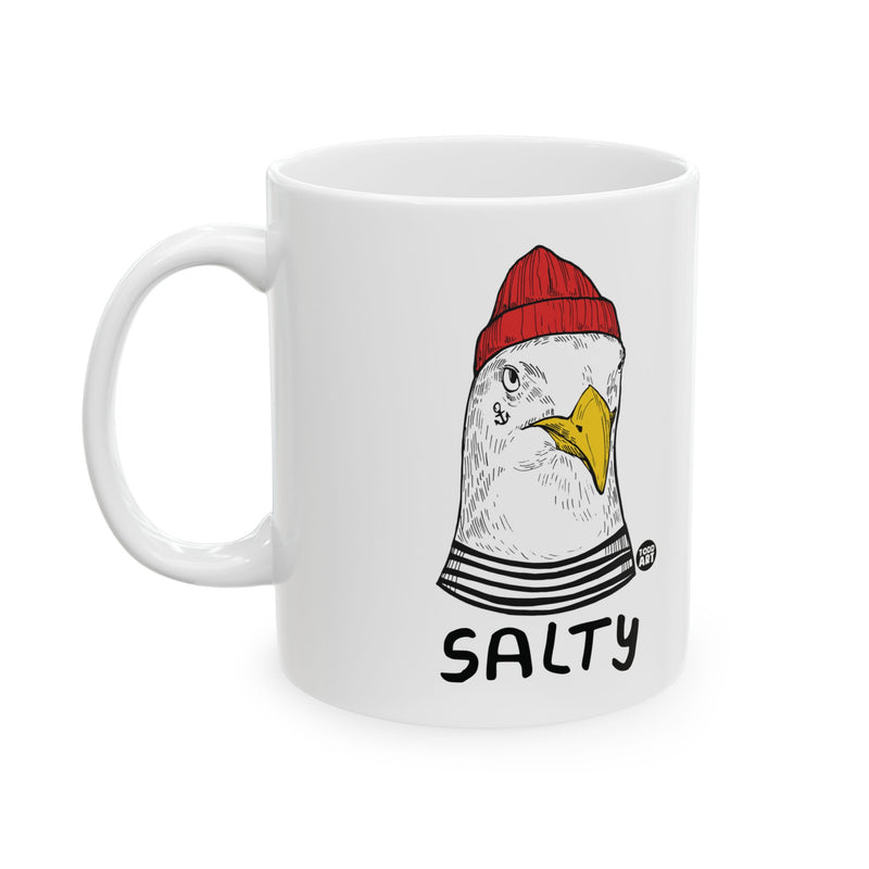 Load image into Gallery viewer, Salty Seagull Mug, Baker Mug Adult Humor
