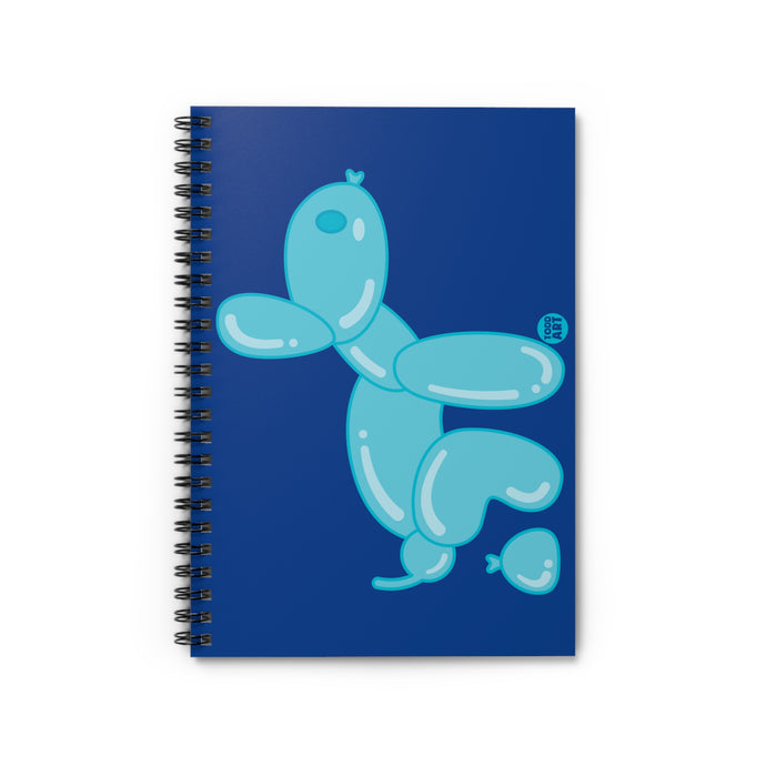 Balloon Dog Poop Notebook Spiral Notebook - Ruled Line