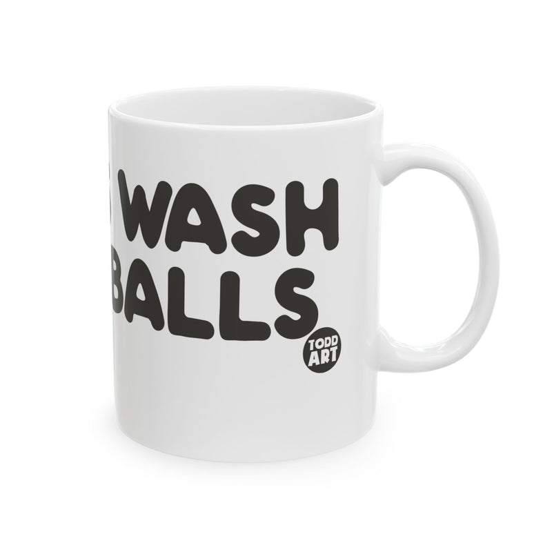 Load image into Gallery viewer, Always Wash Golf Balls Mug, Funny Golf Balls Mug, Adult Humor Golf Mug
