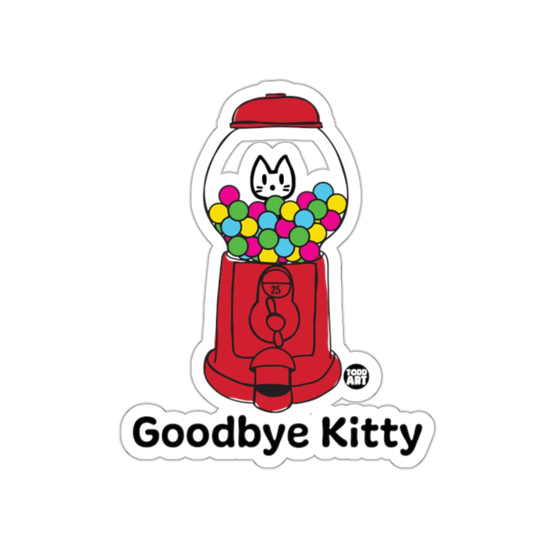 Load image into Gallery viewer, Goodbye Kitty Gumball Machine Sticker Design
