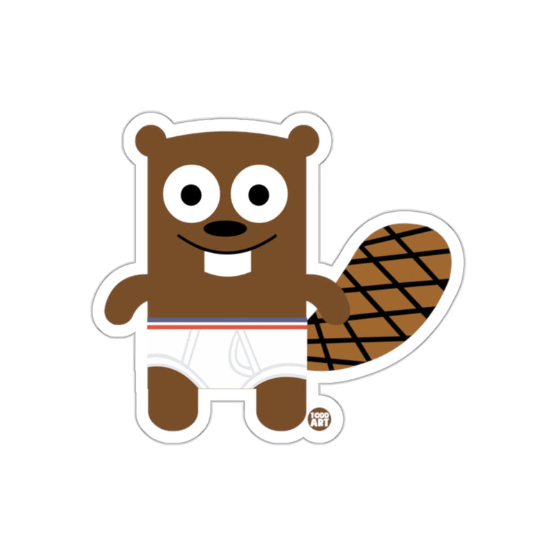 Load image into Gallery viewer, Cute Cartoon Beaver Vinyl Sticker
