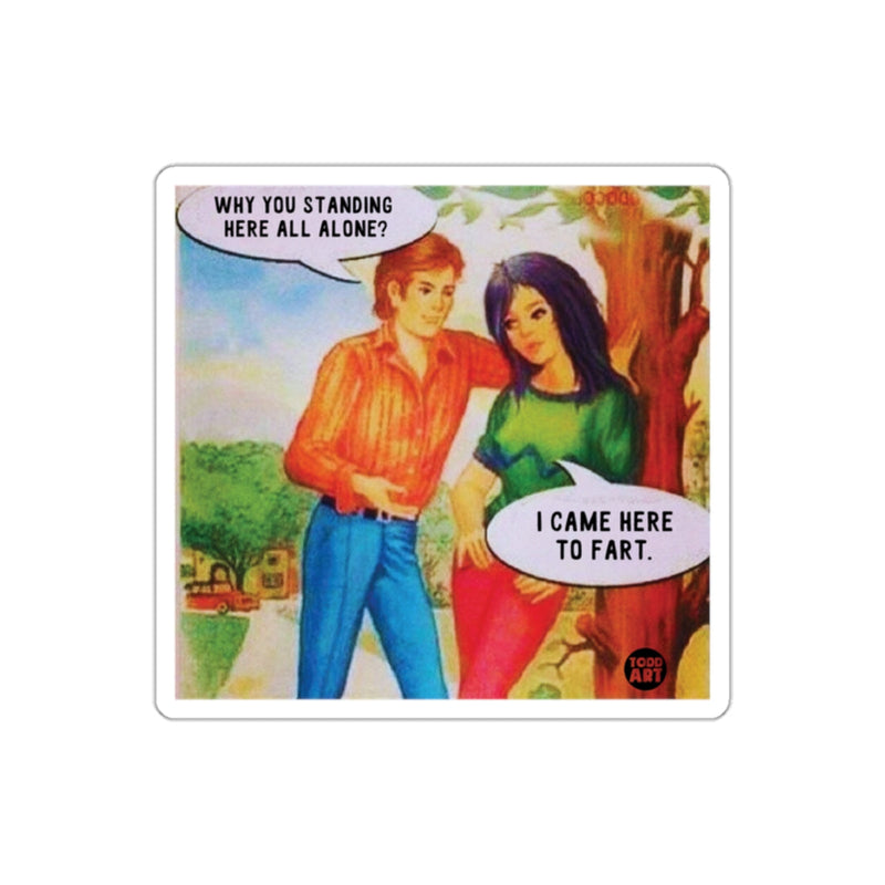 Load image into Gallery viewer, Funny Comic Print Why You Standing Here All Alone poster
