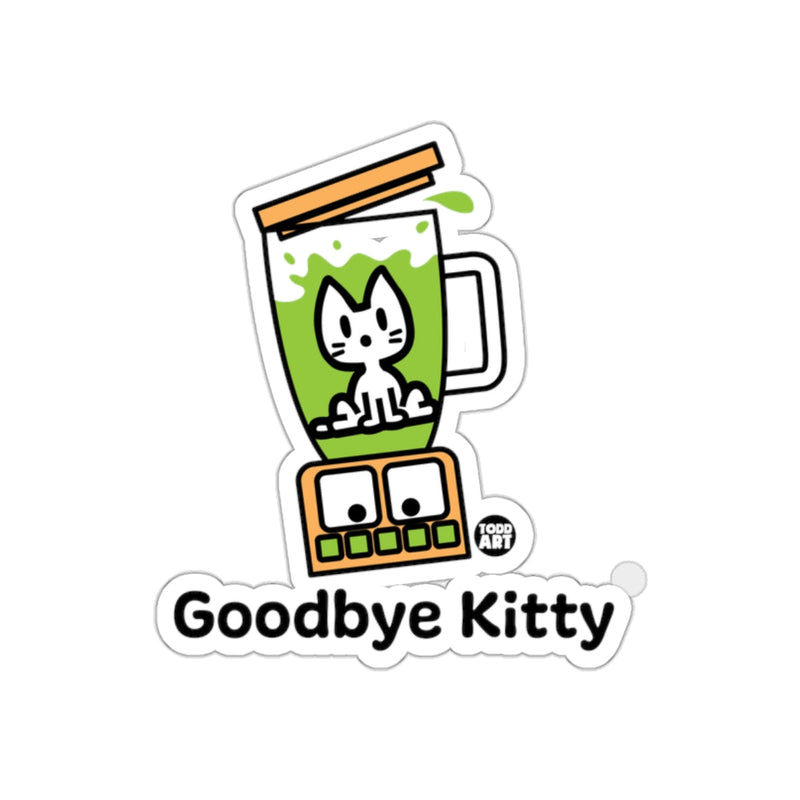 Load image into Gallery viewer, Goodbye Kitty Cute Blender Art Sticker for Fun
