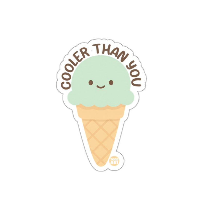 Load image into Gallery viewer, Cooler Than You Ice Cream Cone Sticker
