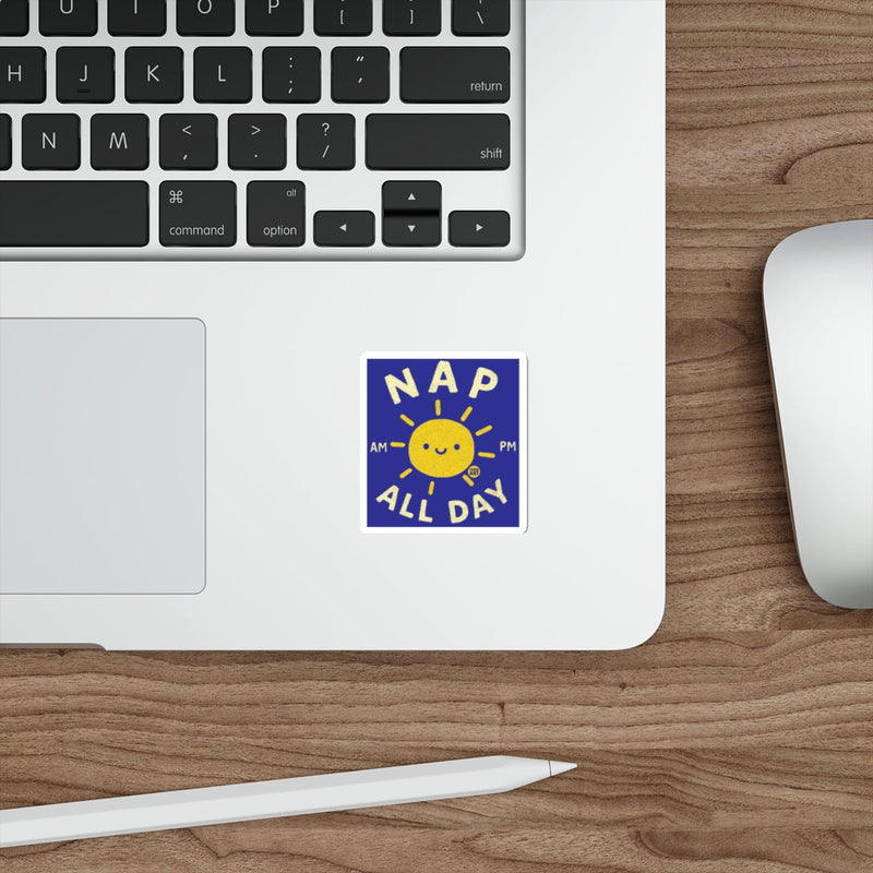 Load image into Gallery viewer, NAP ALL DAY sun AM PM design sticker 
