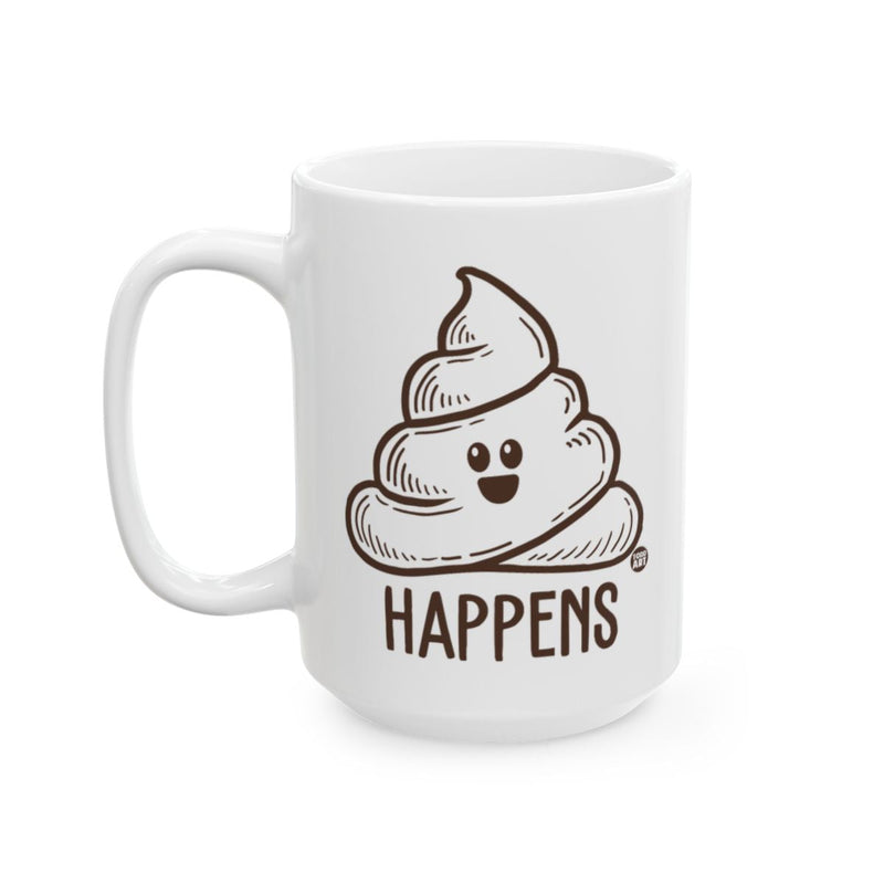 Load image into Gallery viewer, Cute Smile Poop Emoji Mug Happens Fun Coffee Cup
