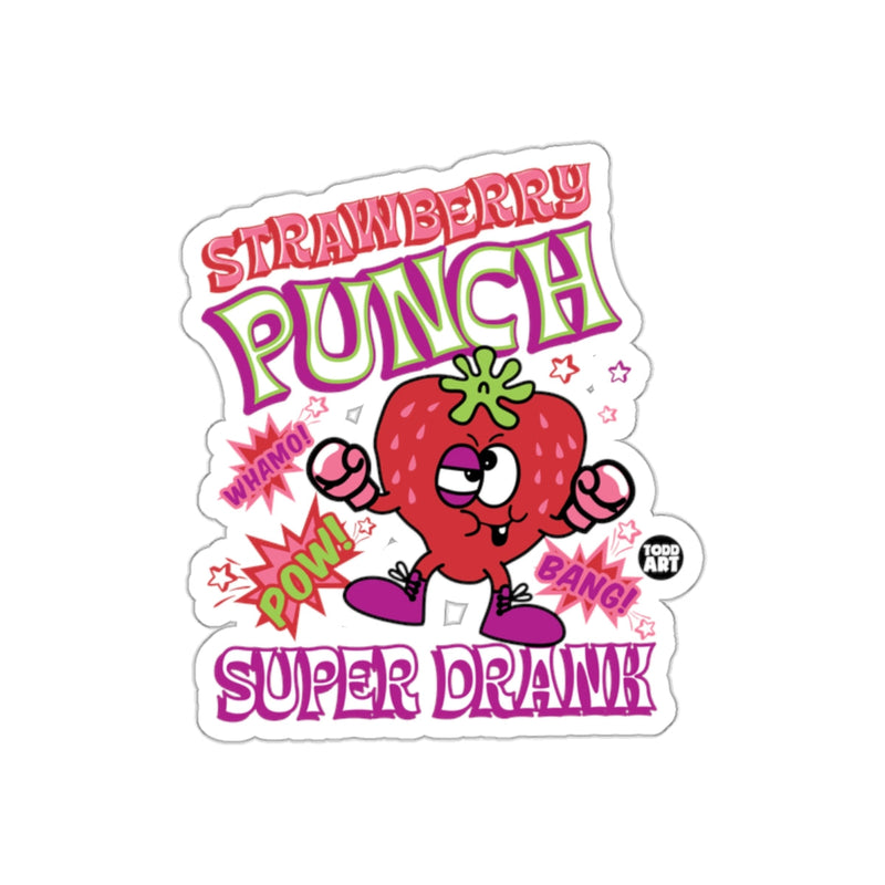 Load image into Gallery viewer, Strawberry Punch Super Drank Sticker Cartoon Design

