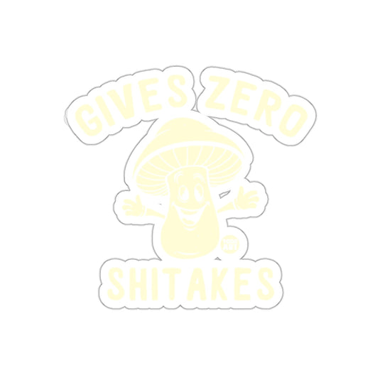 Gives Zero Shitakes Funny Mushroom Sticker