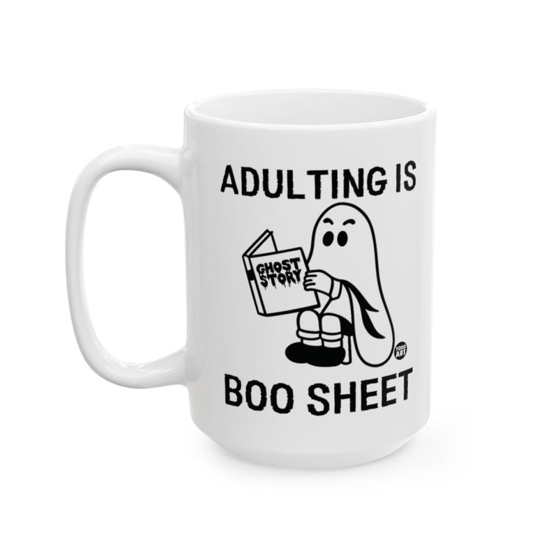 Load image into Gallery viewer, Adulting Is Boo Sheet Funny Gag Gift Coffee Mug
