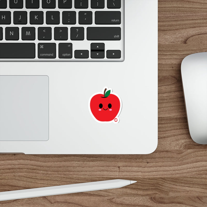 Load image into Gallery viewer, Cute Smiling Apple Laptop Sticker for Personalization
