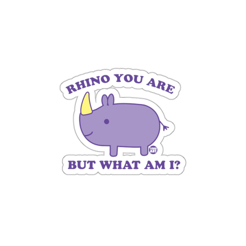 Load image into Gallery viewer, Rhino You Are But What Am I Sticker product
