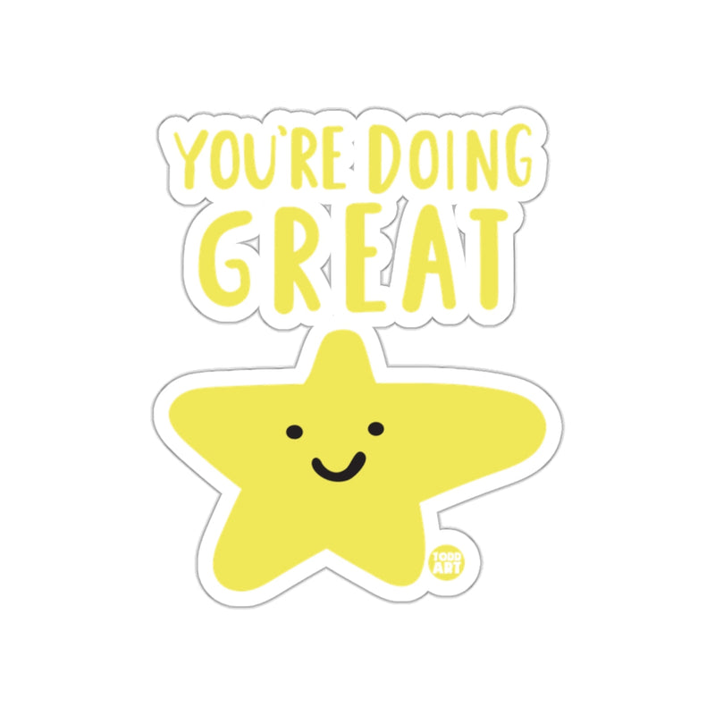 Load image into Gallery viewer, You're Doing Great Motivational Star Sticker
