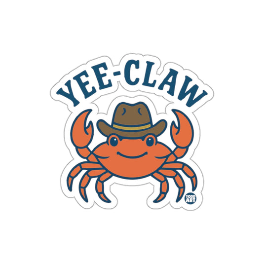 Yee-Claw Cowboy Crab Sticker