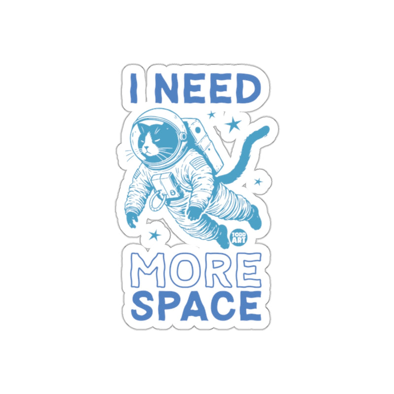 Load image into Gallery viewer, I Need More Space Astronaut Cat Sticker
