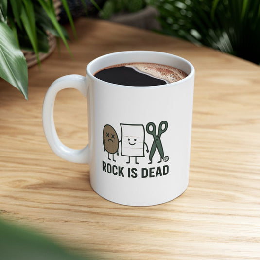 Rock Is Dead Humorous Mug For Coffee Or Tea Lovers