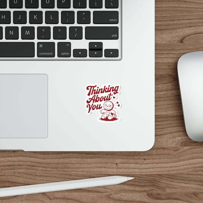 Load image into Gallery viewer, Thinking About You Sticker for Laptops and Notebooks
