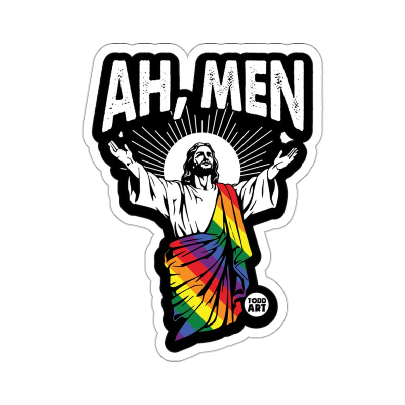 Load image into Gallery viewer, AH MEN Jesus Rainbow Pride Figure Art Sticker 
