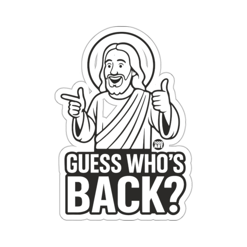 Load image into Gallery viewer, Guess Who's Back Jesus Thumbs Up Pointing 
