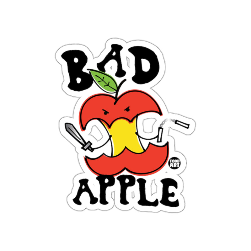 Load image into Gallery viewer, Bad Apple Funny Character Sticker Design Illustration

