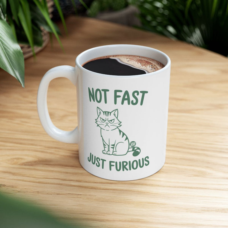 Load image into Gallery viewer, Not Fast Just Furious Cat Mug for Coffee Lovers
