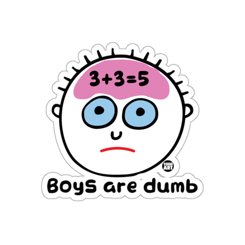 Load image into Gallery viewer, Boys are dumb cartoon figure sticker
