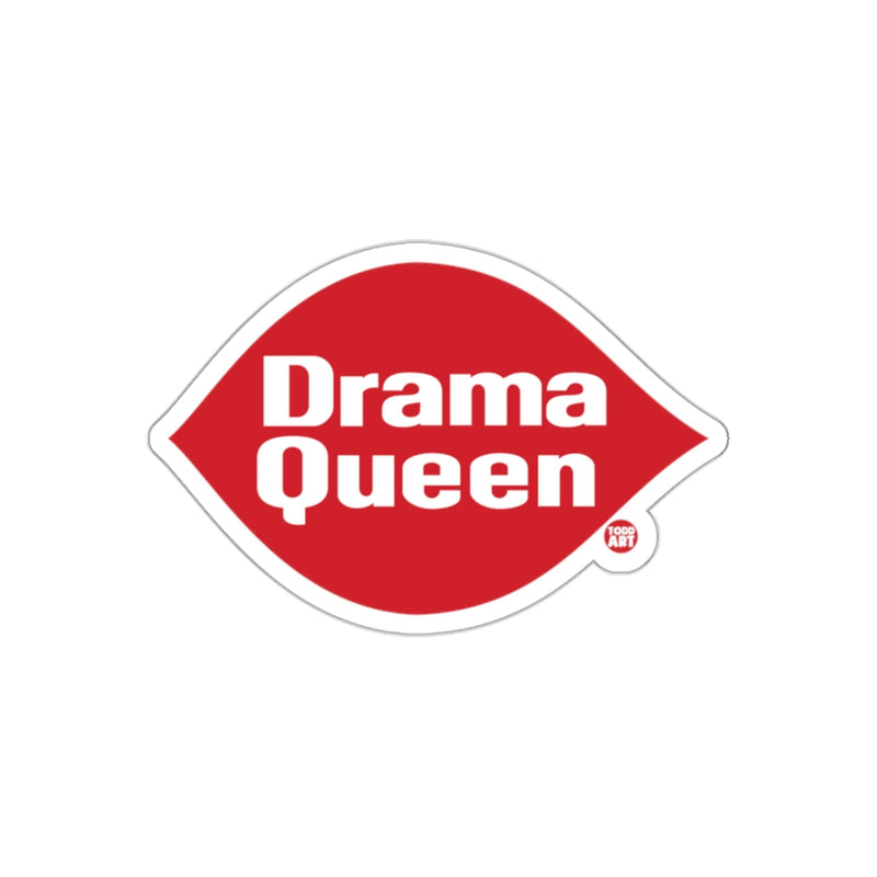 Load image into Gallery viewer, Drama Queen in Red Graphic Todd Art Design sticker
