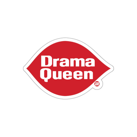 Drama Queen in Red Graphic Todd Art Design sticker