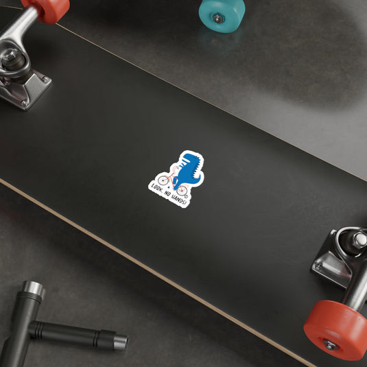 Bicycle Dinosaur Sticker on Skateboard Deck Sticker