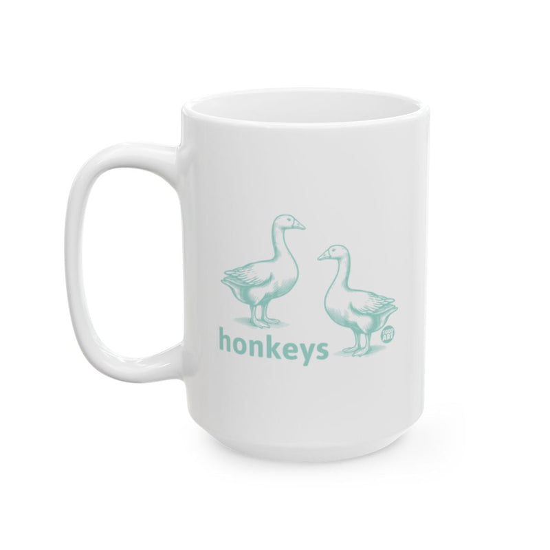 Load image into Gallery viewer, Honkeys Goose Mug with Two Geese Design
