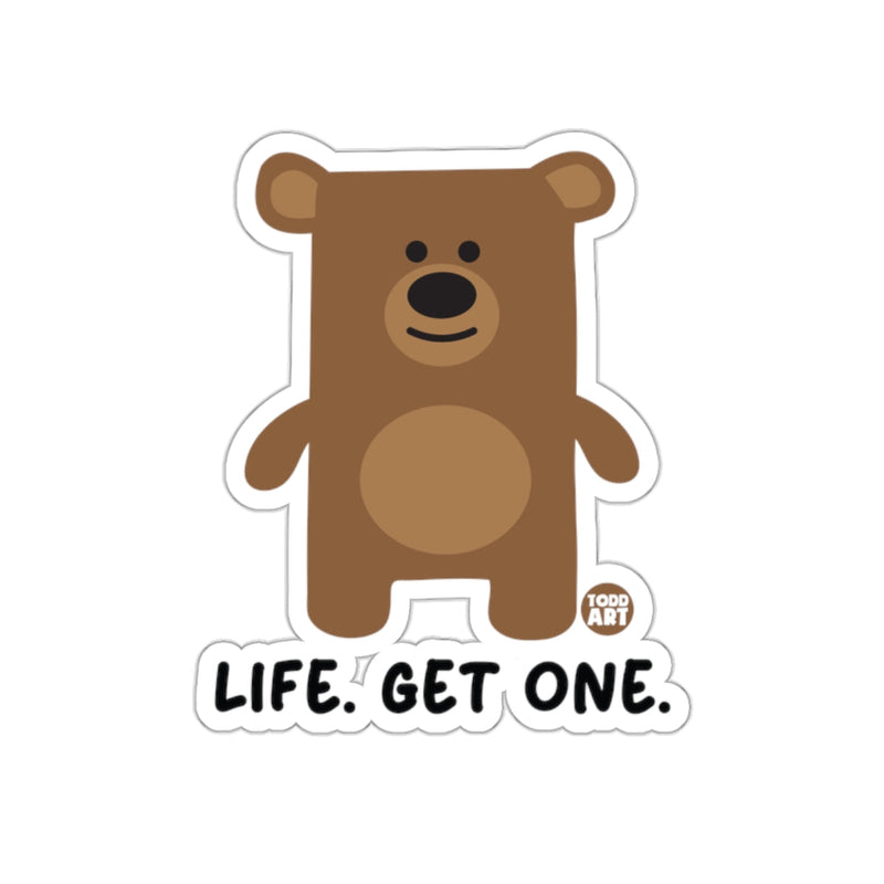Load image into Gallery viewer, Life Get One Motivational Bear Art Sticker
