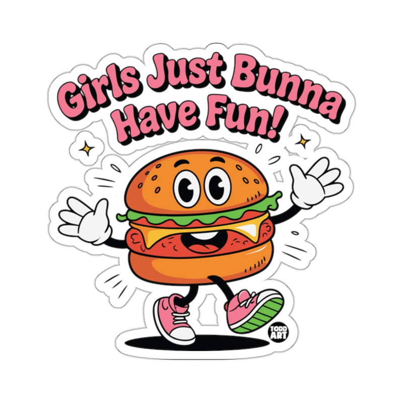 Load image into Gallery viewer, Girls Just Bunna Have Fun! Happy Burger 
