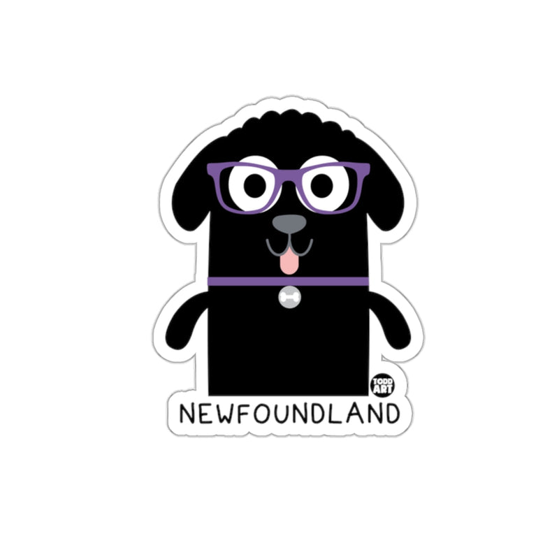 Load image into Gallery viewer, Cute Cartoon Newfoundland with Glasses Sticker
