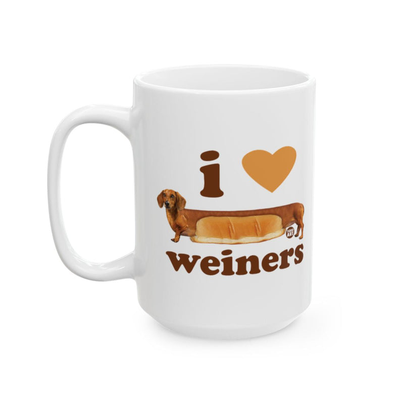 Load image into Gallery viewer, I Love Weiners Sausage Dog Funny Mug

