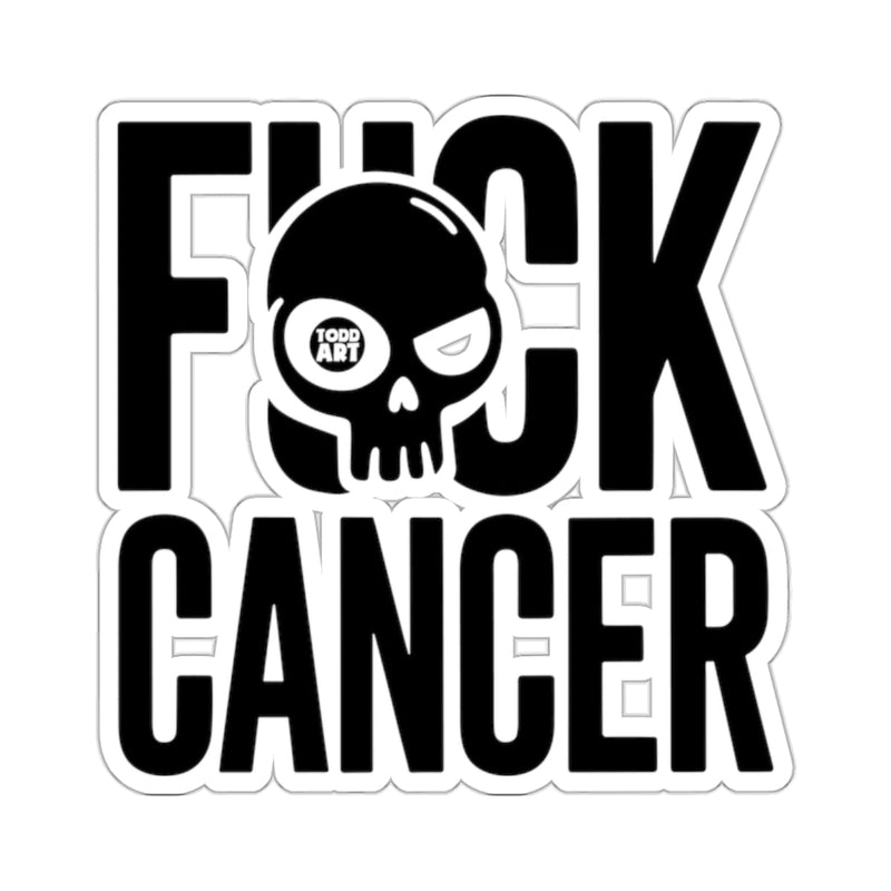 Load image into Gallery viewer, FUCK CANCER Todd Art Skull Graphic Design 
