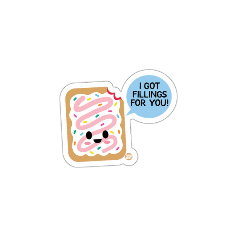 Load image into Gallery viewer, I Got Fillings for You Cute Pop Tart Sticker
