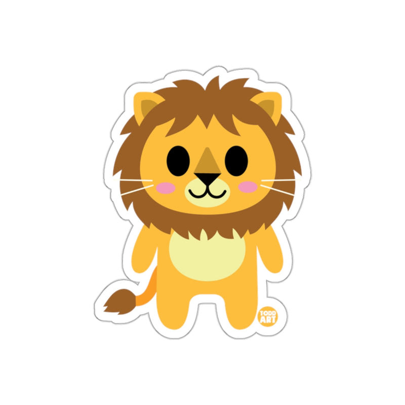 Load image into Gallery viewer, Cute Cartoon Yellow Lion Sticker Animal Design
