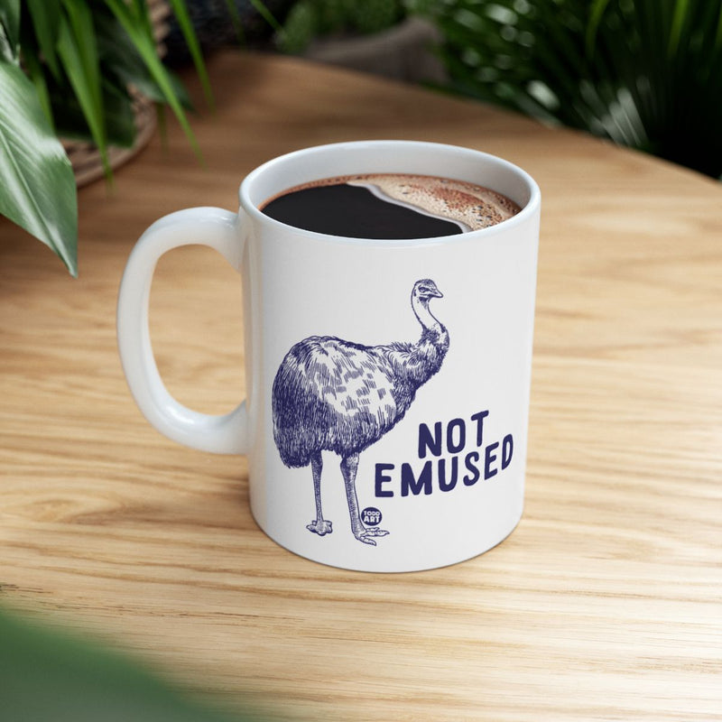 Load image into Gallery viewer, Not Emused Funny Emu Graphic Coffee Mug
