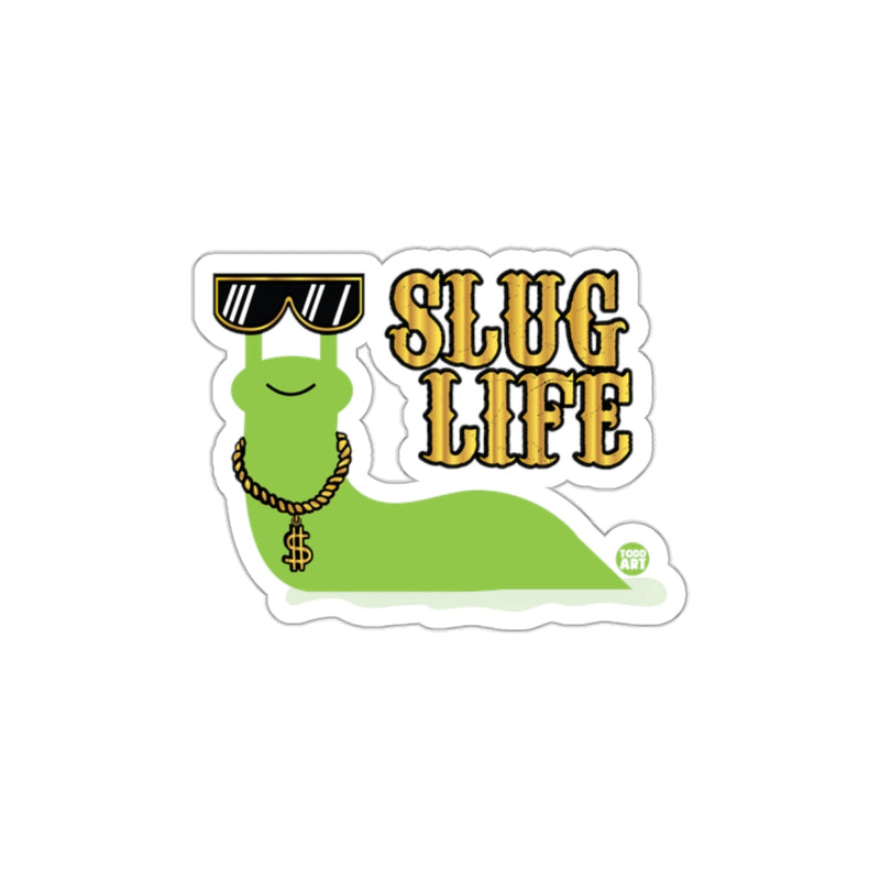 Load image into Gallery viewer, Cool Slug Life Sticker with Sunglasses Design
