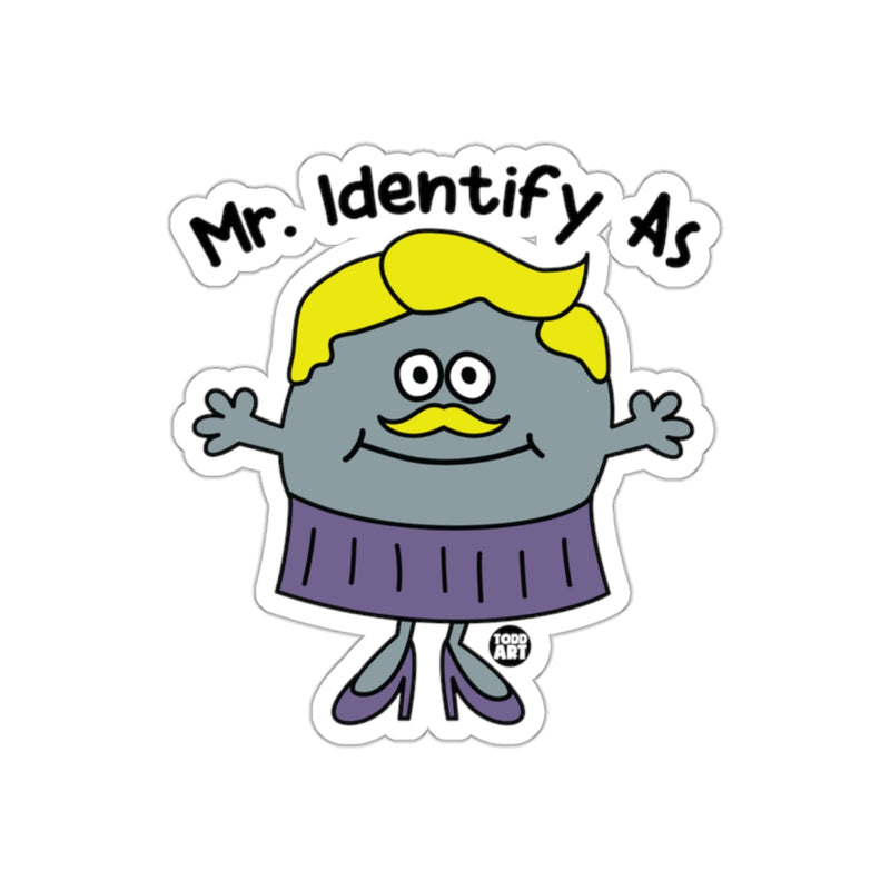 Load image into Gallery viewer, Mr. Identify As Cartoon Figure Sticker
