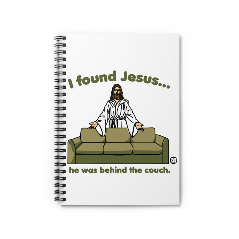 Load image into Gallery viewer, I Found Jesus Couch Notebook Spiral Notebook - Ruled Line
