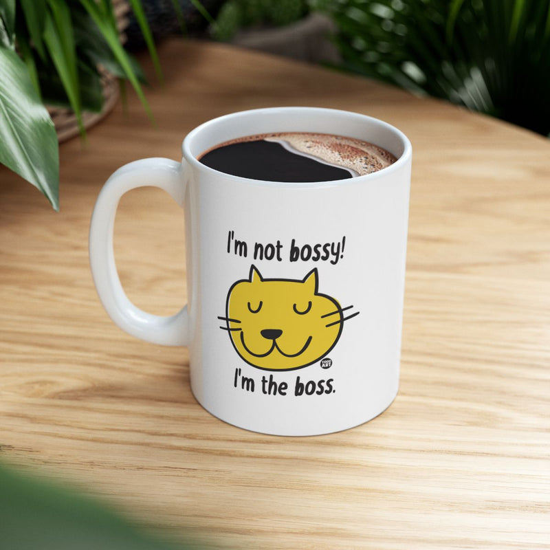 Load image into Gallery viewer, I'm Not Bossy I'm The Boss Cat Face Mug
